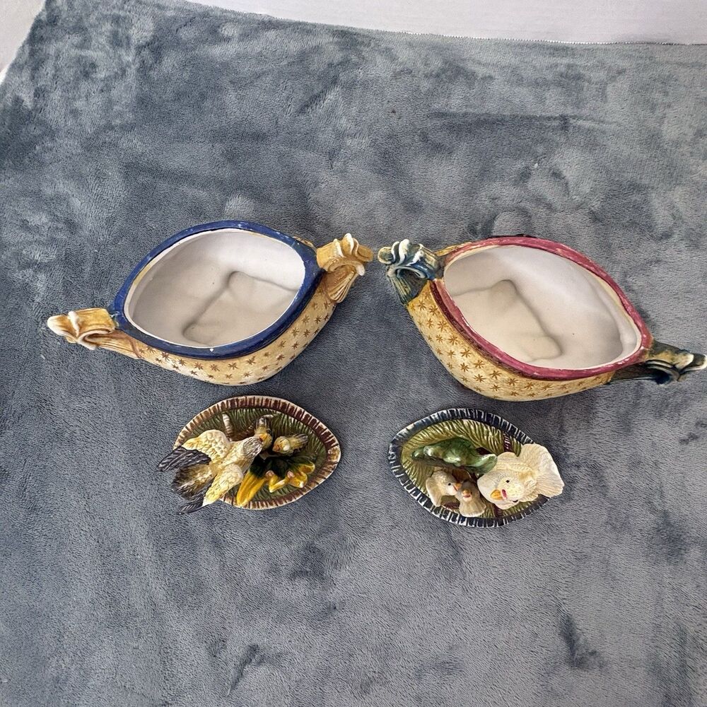 Vintage Ceramic Hand Painted Tea & Coffee Containers - Picture 11 of 15